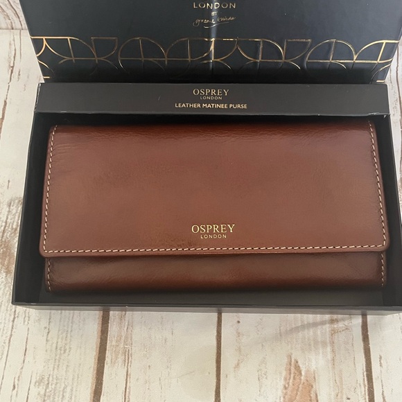 Osprey London Julia Saddle Brown Large Multi-compartment Wallet - Picture 2 of 10